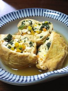 実は簡単♪お揚げさんと豆腐の巾着煮-レシピのメイン写真