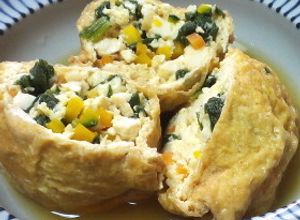 実は簡単♪お揚げさんと豆腐の巾着煮-レシピのメイン写真