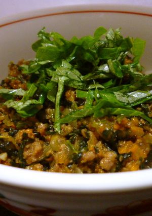 肉野菜のそぼろ丼★簡単で栄養有り♪-レシピのメイン写真
