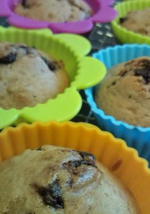 HMで簡単ﾁｮｺﾁｯﾌﾟﾊﾞﾅﾅﾏﾌｨﾝ-レシピのメイン写真