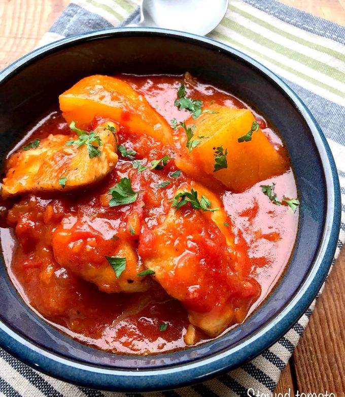 煮込み はちみつ入り鶏肉のトマト煮込み by ameza310 【クックパッド】 簡単