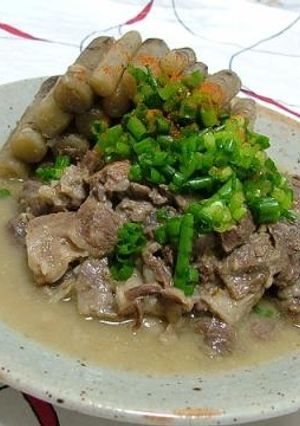 とろとろ牛すじ肉のどて焼き 牛蒡入り-レシピのメイン写真