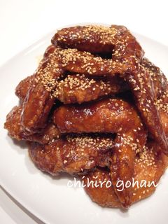 甘辛うまうま!手羽先の唐揚げ-レシピのメイン写真