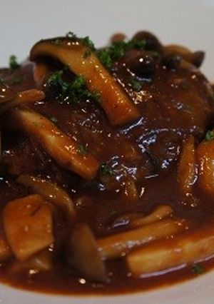 きのこたっぷりハンバーグ・デミソース-レシピのメイン写真