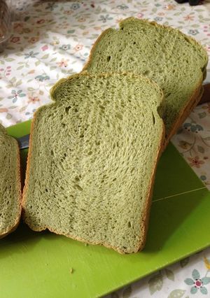 もっちもちよもぎ食パン(HB早焼き)-レシピのメイン写真