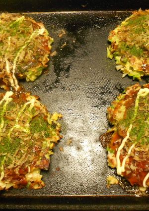 新キャベツでお好み焼き　水は入れません-レシピのメイン写真