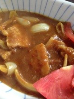 三段バラ肉のカレーDEさっと煮-レシピのメイン写真
