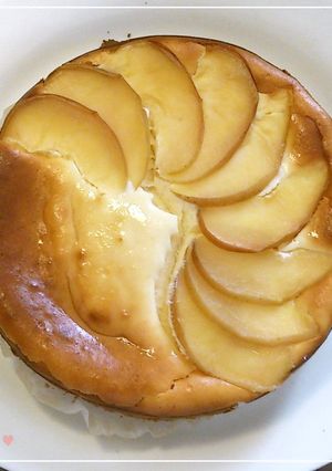 ヘルシー♡りんごベイクドチーズケーキ-レシピのメイン写真