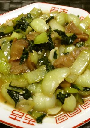 食をそそる！チンゲン菜の青菜炒め-レシピのメイン写真