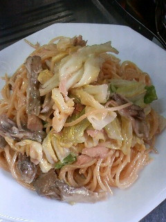 春キャベツとマイタケのオイマヨパスタ-レシピのメイン写真