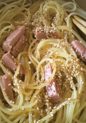 1人のときでも!!和風ごまパスタ★★★-レシピのメイン写真