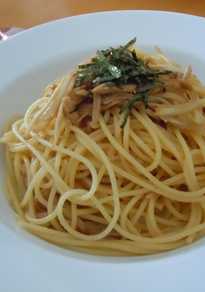 ツナとえのきの和風パスタ-レシピのメイン写真