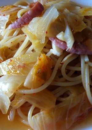 簡単パスタ☆キムチのスープパスタ-レシピのメイン写真