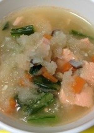 【離乳食後期】鮭のしぐれちゃんこ煮-レシピのメイン写真