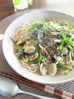 あさりと野菜の和風スープパスタ-レシピのメイン写真