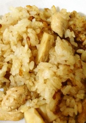 鳥肉とタケノコの炊き込みご飯-レシピのメイン写真