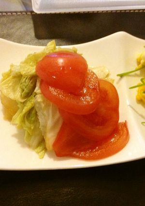 タッパー&レンジで作る白菜&トマトお浸し-レシピのメイン写真