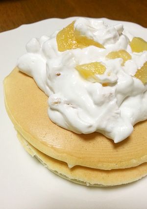 パインホイップのせパンケーキ-レシピのメイン写真