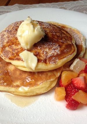 ふんわり♡リコッタチーズのパンケーキ♪-レシピのメイン写真