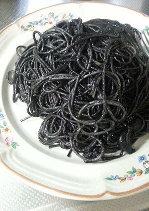 いか墨のパスタ-レシピのメイン写真