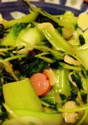 青菜のニンニク炒め-レシピのメイン写真