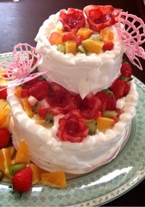 ウエディングケーキ♡-レシピのメイン写真