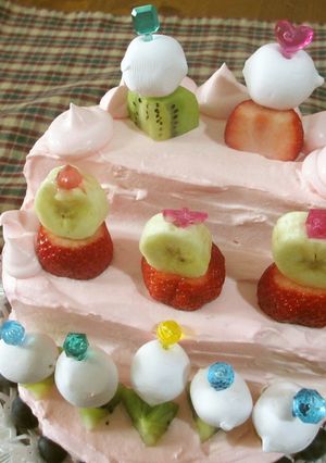 ひな祭りに!ひな人形のケーキ***-レシピのメイン写真