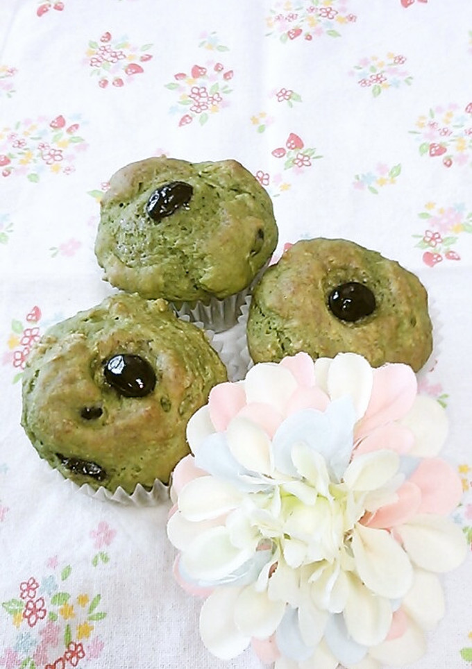 卵不使用＊抹茶豆腐マフィン＊-レシピのメイン写真
