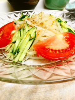 *簡単*もやしとトマトのサラダ*-レシピのメイン写真