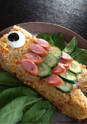 こどもの日☆簡単鯉のぼりチャーハン☆-レシピのメイン写真