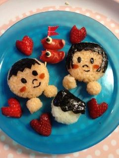 子どもの日にも。男の子&女の子おにぎり-レシピのメイン写真
