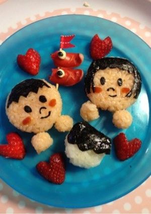 子どもの日にも。男の子＆女の子おにぎり-レシピのメイン写真