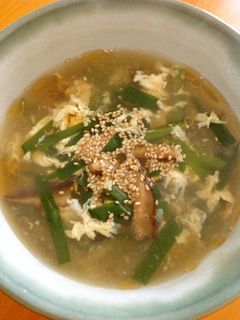 ニラ玉 中華スープ-レシピのメイン写真