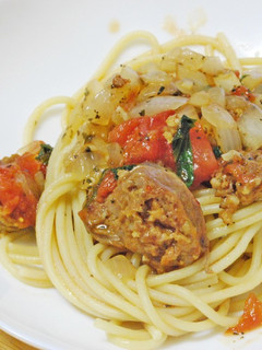 ソーセージ入り♡トマトソースパスタ-レシピのメイン写真
