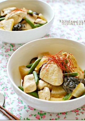 ☆鶏肉とがんもどきのコク旨煮物☆-レシピのメイン写真