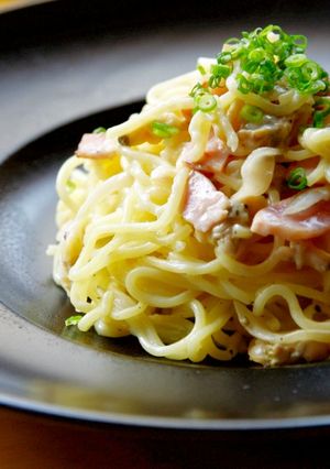 焼そばで仕上げる！アサリのクリームパスタ-レシピのメイン写真