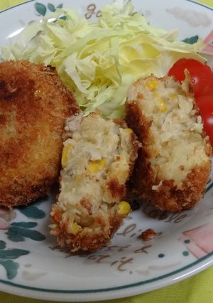 意外に簡単　コーンたっぷりマヨコロッケ-レシピのメイン写真