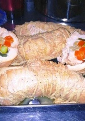 初心者簡単激ウマ激安塩麹鶏手羽野菜ロール-レシピのメイン写真