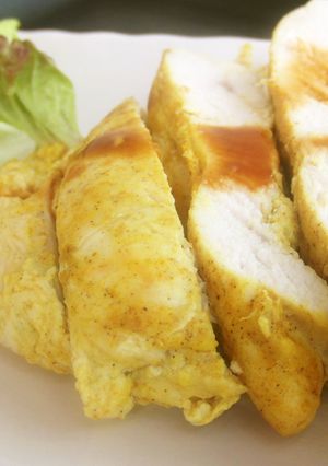 低糖質＊ｶﾚｰver.鶏むね肉の蒸し焼き-レシピのメイン写真