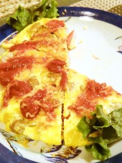 オムレツ嫌いも食べた!ピザ味のオムレツ-レシピのメイン写真