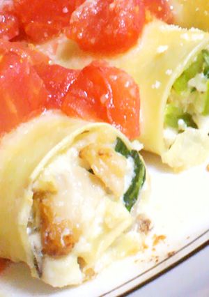 リコッタと野菜の和え物＆カネロニ-レシピのメイン写真