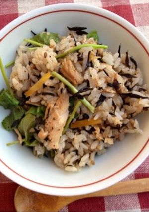 なめたけ＆ツナ缶の炊き込みご飯-レシピのメイン写真