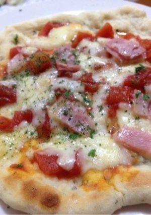 お手伝い簡単！ポリ袋でピザ生地-レシピのメイン写真