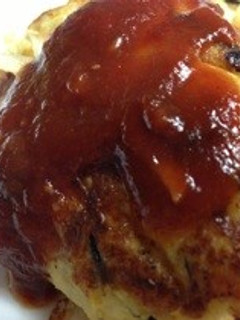 ヘルシーなんです!肉なし豆腐ハンバーグ!-レシピのメイン写真