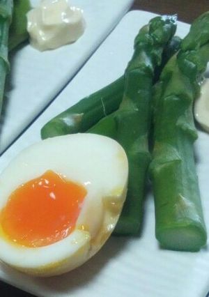 新鮮アスパラと煮たまごのサラダ-レシピのメイン写真