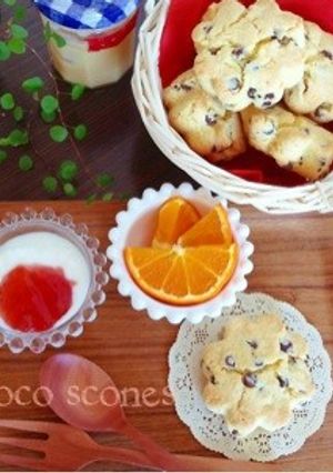 サックサクなチョコチップスコーン♡-レシピのメイン写真