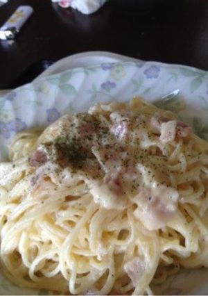 玉子と牛乳、パルメザンチーズのパスタ-レシピのメイン写真
