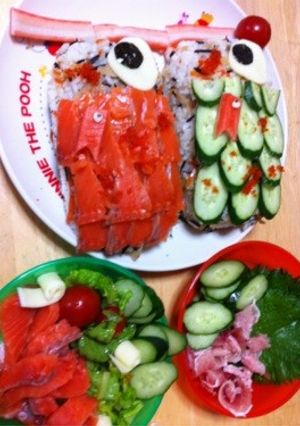 こいのぼりのちらし寿司( ^ω^ )-レシピのメイン写真