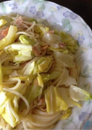 春キャベツとベーコンのパスタ-レシピのメイン写真