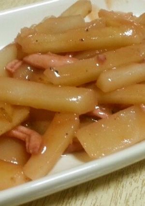 じゃがいもの塩辛バター焼き☆塩辛リメイク-レシピのメイン写真